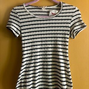 Striped Black and White Women's Dress